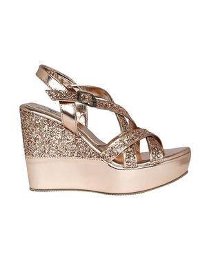 gold platforms wedge - 14583947 - Standard Image - 2