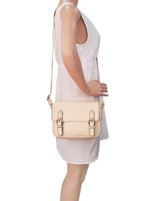 beige leatherette regular sling bag - 14585447 - Standard Image - 5