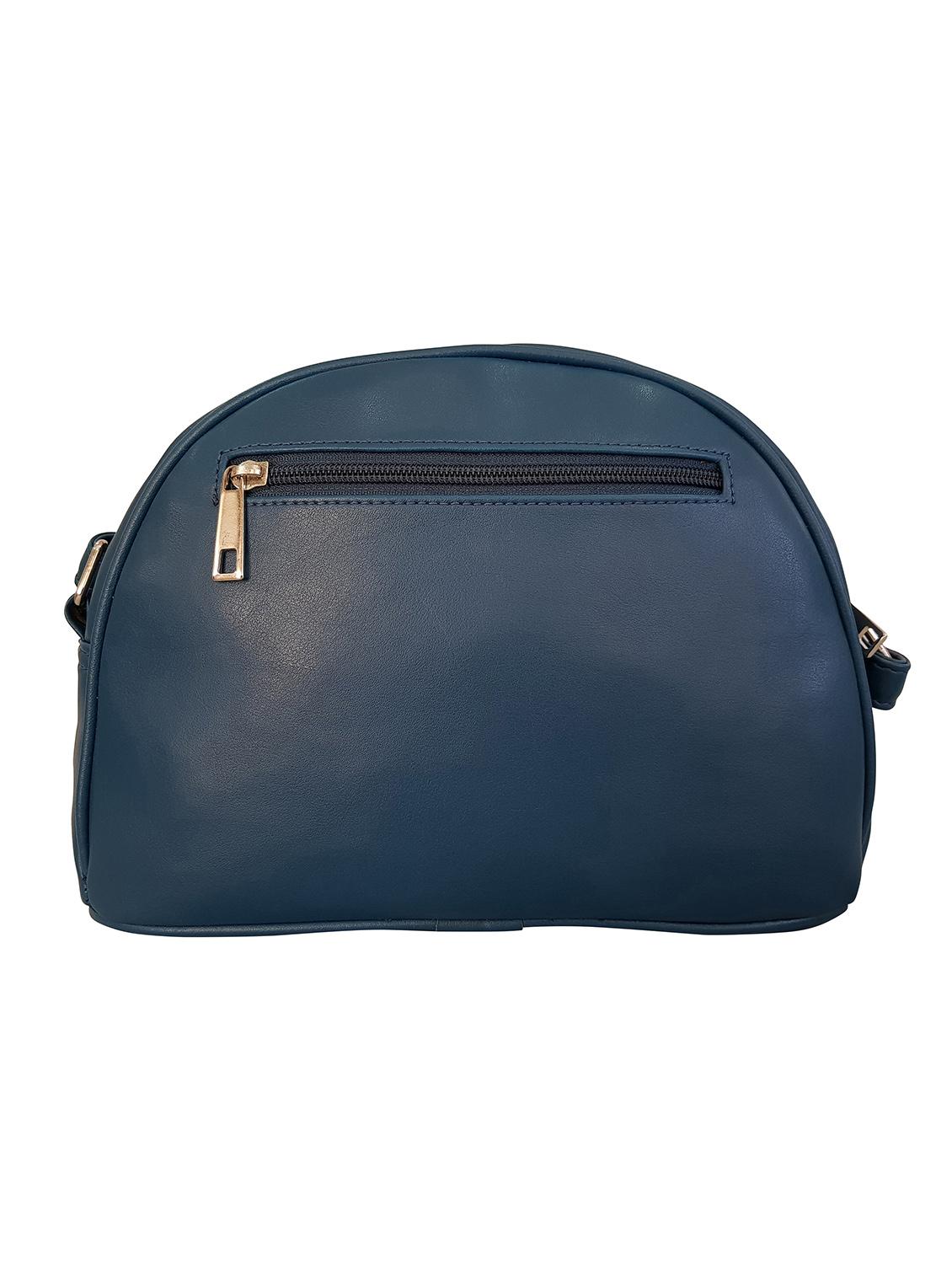 blue leatherette regular sling bag - 14585449 - Zoom Image - 2