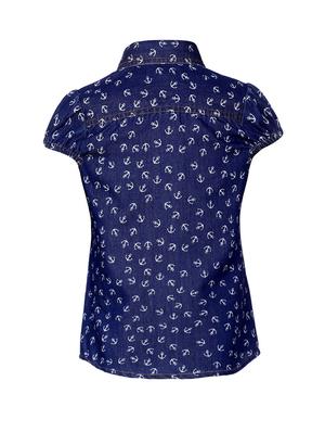 navy blue cotton shirt - 14588150 - Standard Image - 2