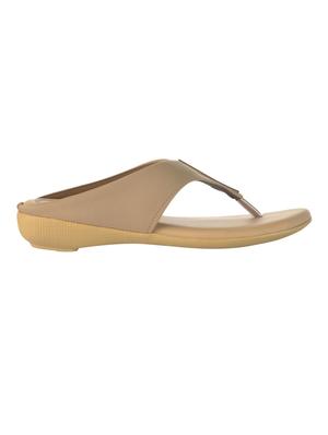 beige toe separator slippers - 14591642 - Standard Image - 2