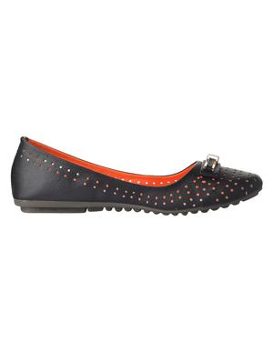 black pu slip on ballerina - 14591692 - Standard Image - 2