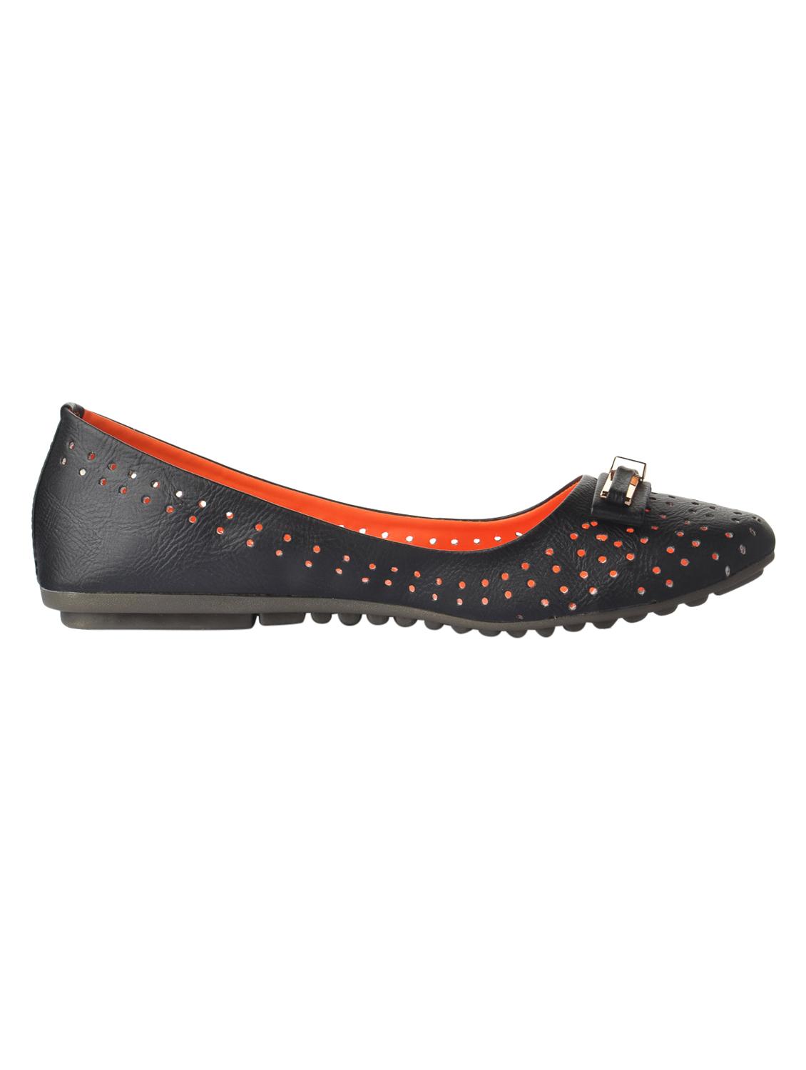 black pu slip on ballerina - 14591692 - Zoom Image - 2