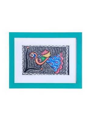 Madhubani Mithila Painting of Birds Celebrating Nature in line paintings - 14593646 - Standard Image - 2