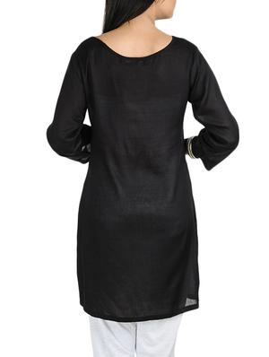 black rayon tunic - 14597579 - Standard Image - 2