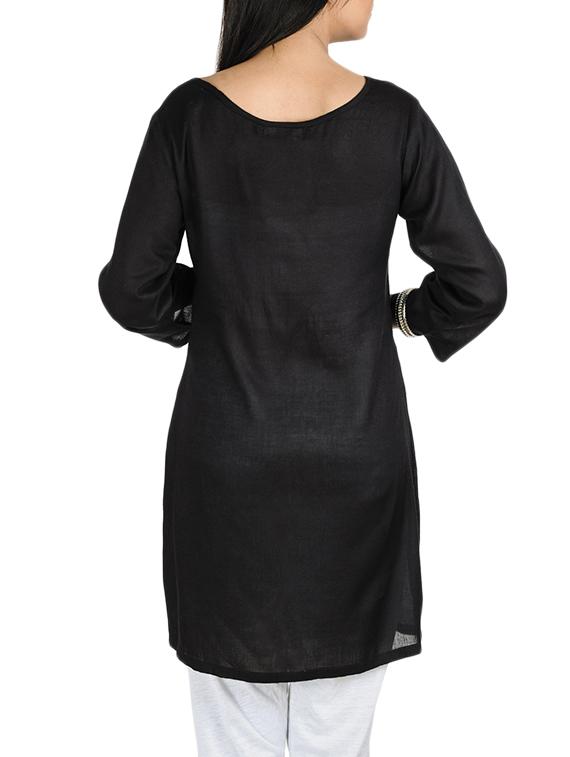 black rayon tunic - 14597579 - Zoom Image - 2