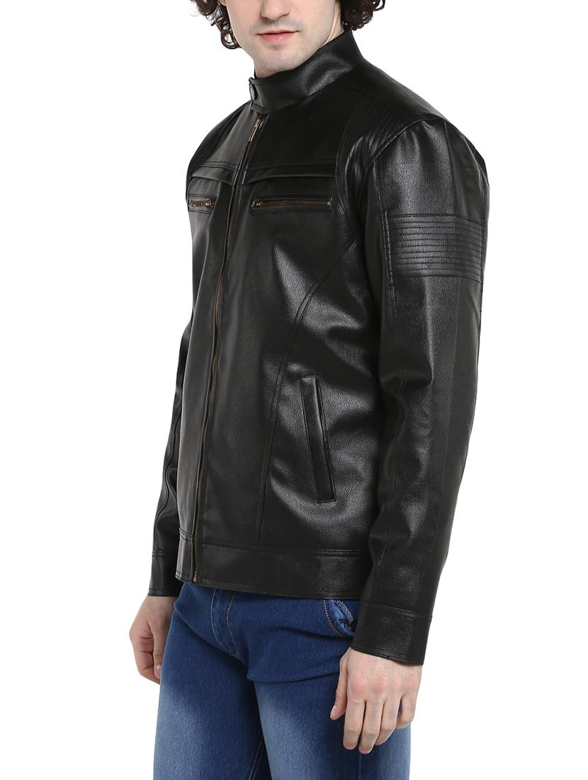 black leather biker jacket - 14598698 - Zoom Image - 2