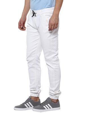white cotton joggers - 14600369 - Standard Image - 2