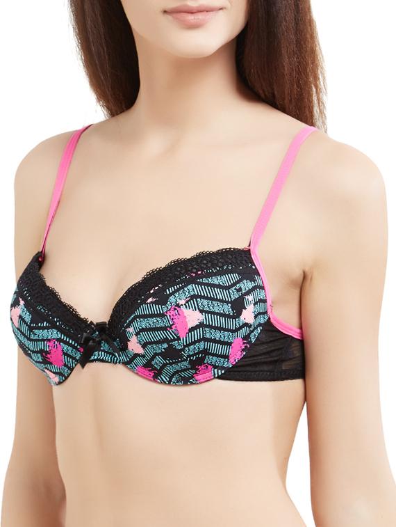 multicolored push up bra - 14601152 - Zoom Image - 2