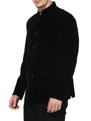 black velvet casual blazer - 14604799 - Standard Image - 2