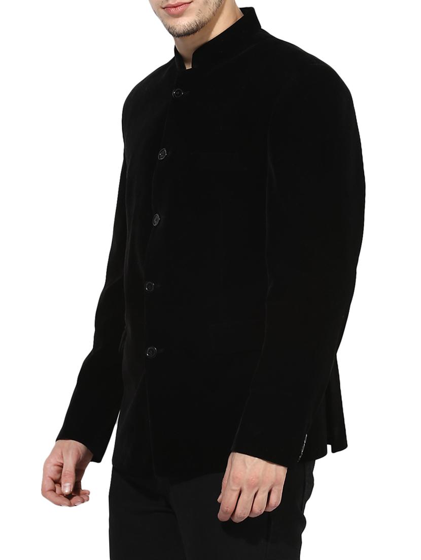 black velvet casual blazer - 14604799 - Zoom Image - 2