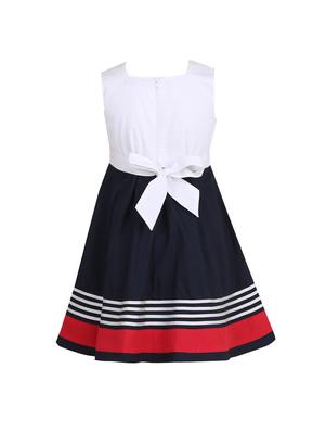navy blue cotton frock - 14606635 - Standard Image - 2