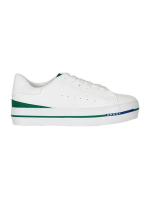 white lace-up sneaker - 14610045 - Standard Image - 2
