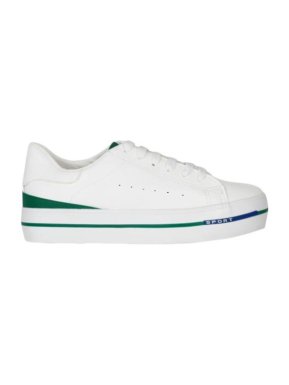 white lace-up sneaker - 14610045 - Zoom Image - 2