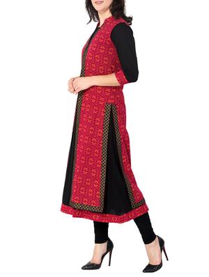 Printed layered kurta - 14610328 - Standard Image - 2