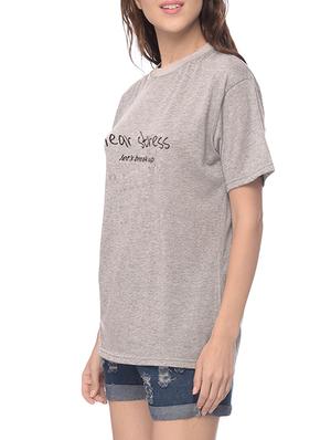 grey cotton tee - 14617849 - Standard Image - 2