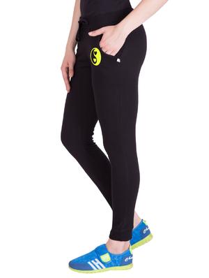 black printed track pant - 14619252 - Standard Image - 2