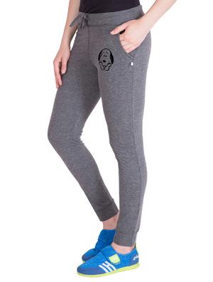 grey printed track pant - 14619300 - Standard Image - 2