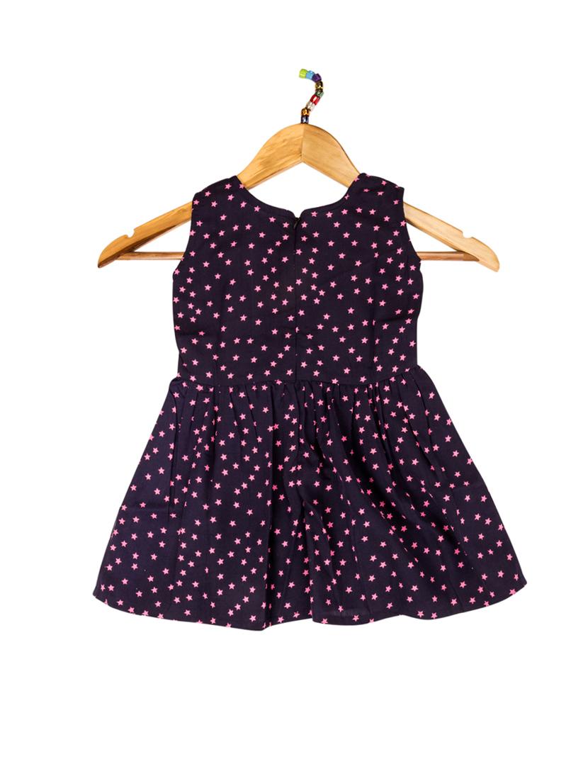 blue polyester frock - 14619939 - Zoom Image - 2