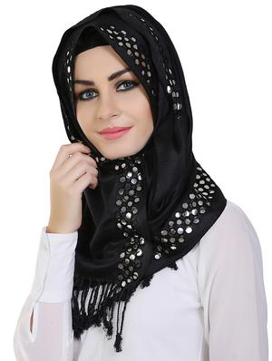 momin libas black viscose stole - 14626465 - Standard Image - 2