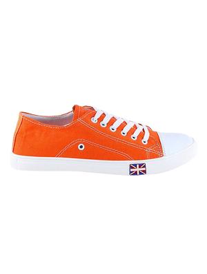 orange canvas lace up sneaker - 14633704 - Standard Image - 2
