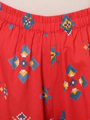 blue viscose kurta palazzo set - 14637969 - Standard Image - 5