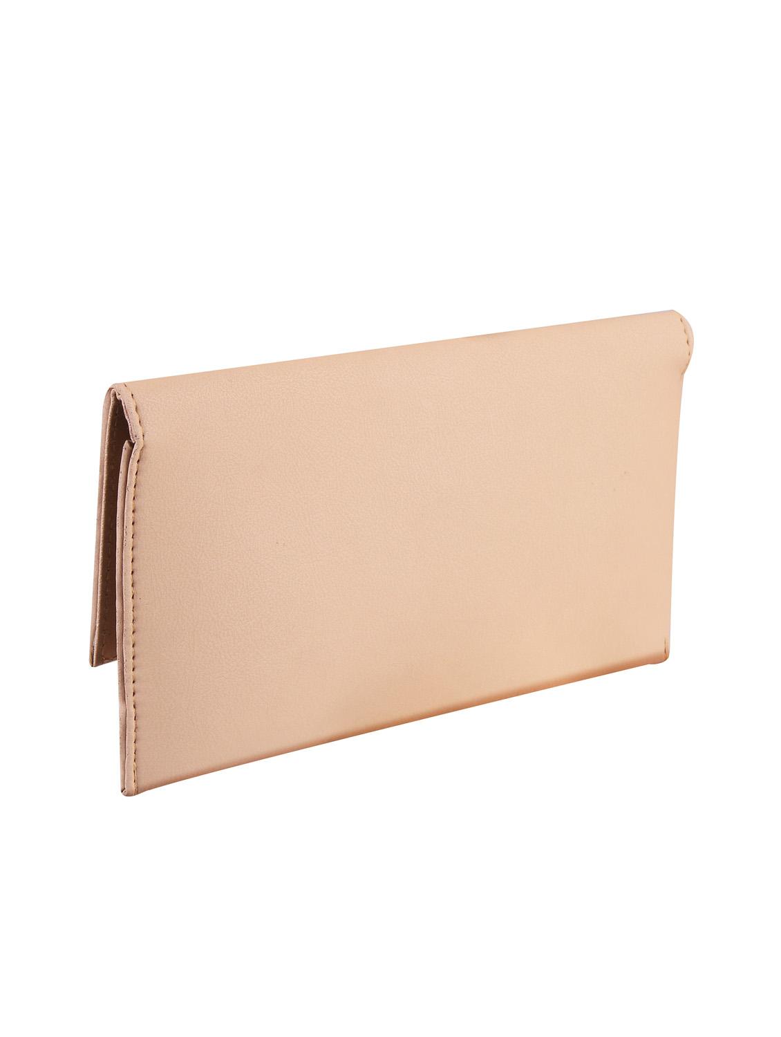beige leatherette regular clutch - 14640723 - Zoom Image - 2