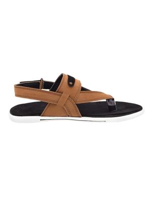 brown Suede back strap sandal - 14641261 - Standard Image - 2
