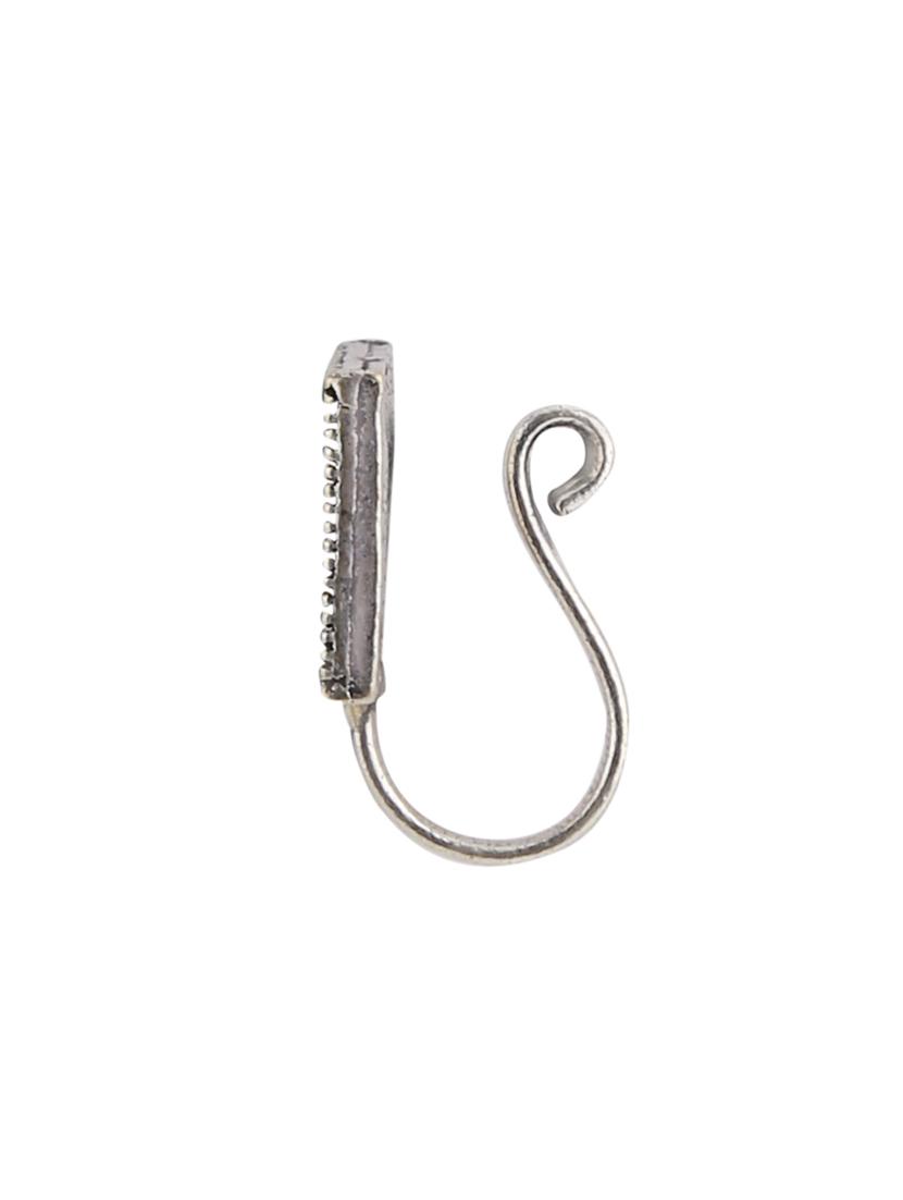 silver metal nose pin - 14648689 - Zoom Image - 2