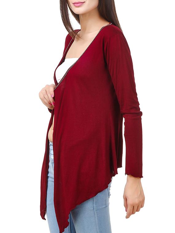 red viscose casual shrug - 14649734 - Zoom Image - 2