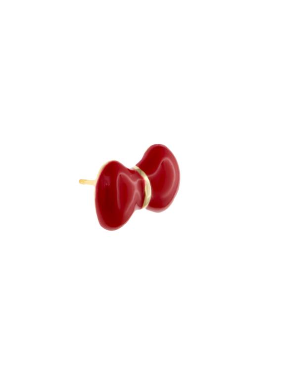 red metal studs earringss - 14651810 - Zoom Image - 2