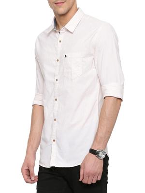 white cotton casual shirt - 14655655 - Standard Image - 2