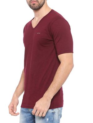 maroon cotton t-shirt - 14656144 - Standard Image - 2
