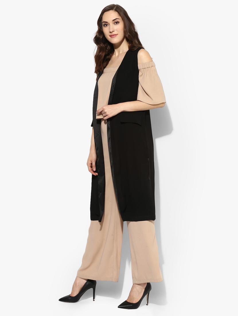 black sleeveless shrug - 14663935 - Zoom Image - 2
