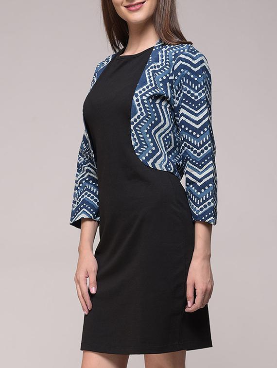 blue printed shrug - 14665354 - Zoom Image - 2