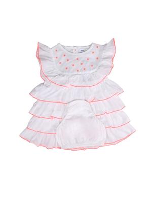 white cotton frock - 14666084 - Standard Image - 2