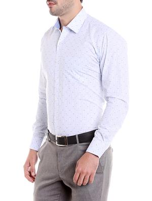 light blue cotton formal shirt - 14666402 - Standard Image - 2