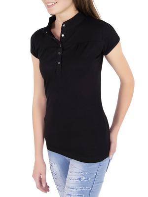 solid black cotton tee - 14669514 - Standard Image - 2