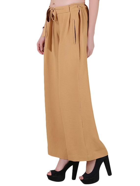 aida beige georgette palazzo - 14669859 - Zoom Image - 2