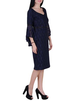 aida lace brasso dress for women - blue - 14670921 - Standard Image - 2