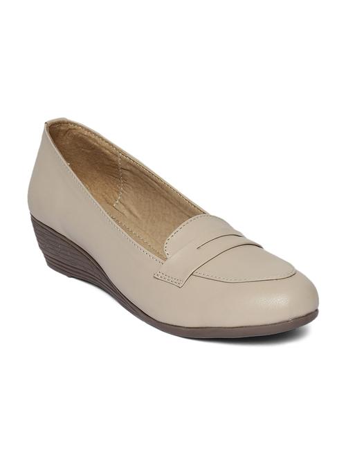 beige slip on formal shoe - 14676861 - Standard Image - 1
