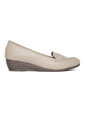 beige slip on formal shoe - 14676861 - Standard Image - 2