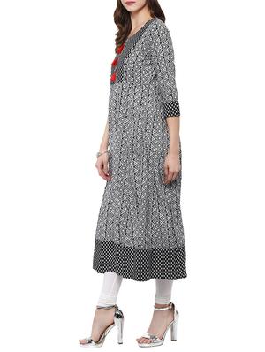 flared kurta with tassels - 14679327 - Standard Image - 2