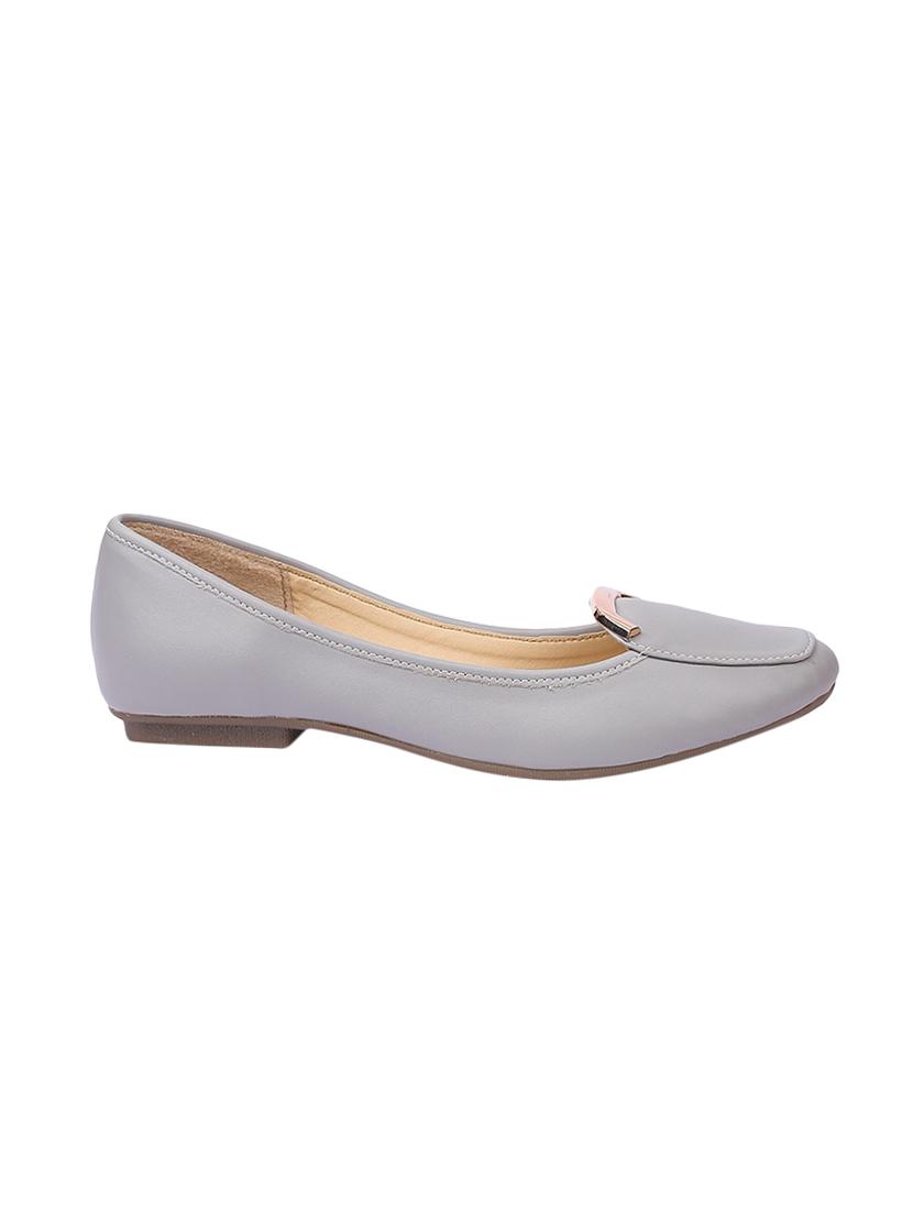 grey fabric slip on ballerina - 14680646 - Zoom Image - 2