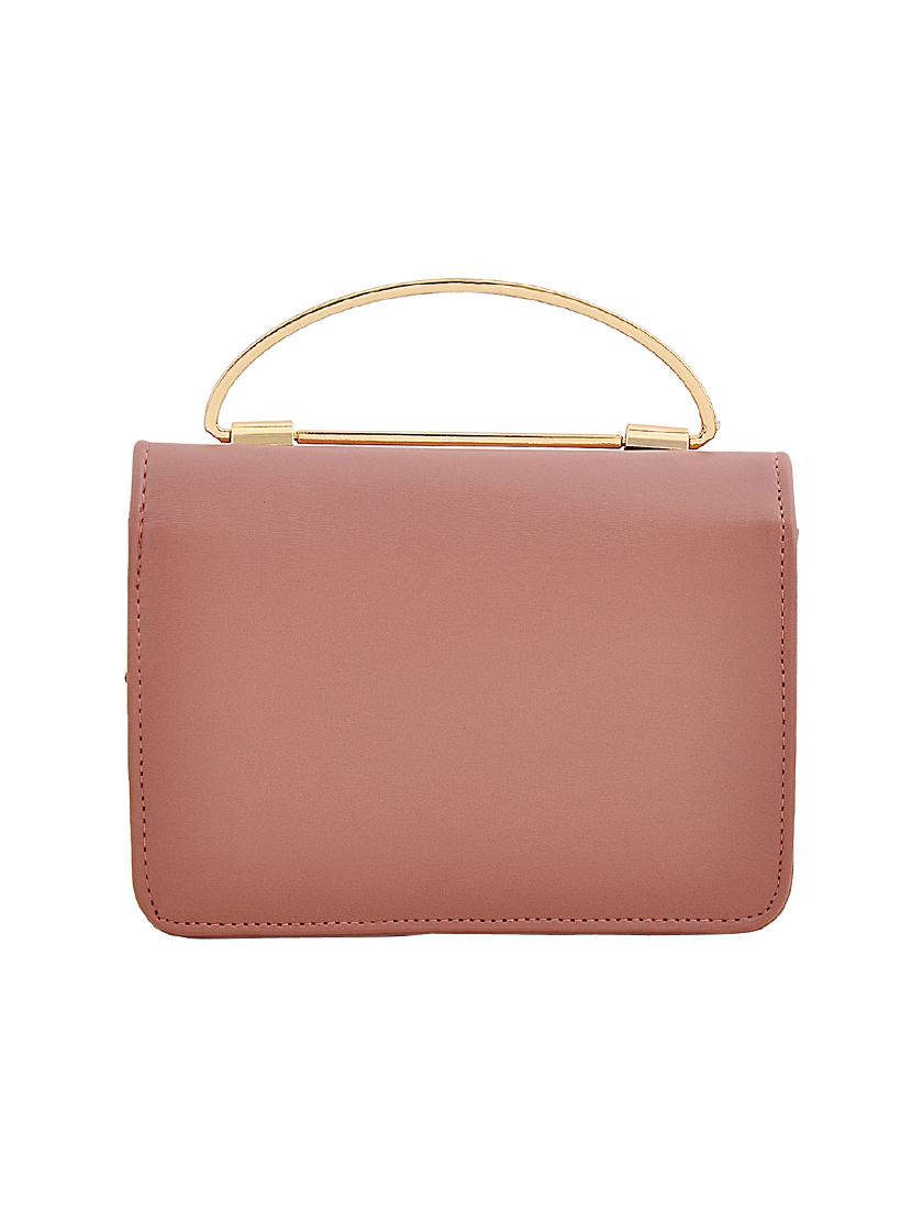 pink leatherette sling bag - 14680710 - Zoom Image - 2