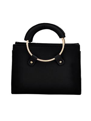 black leatherette handbag - 14680715 - Standard Image - 2