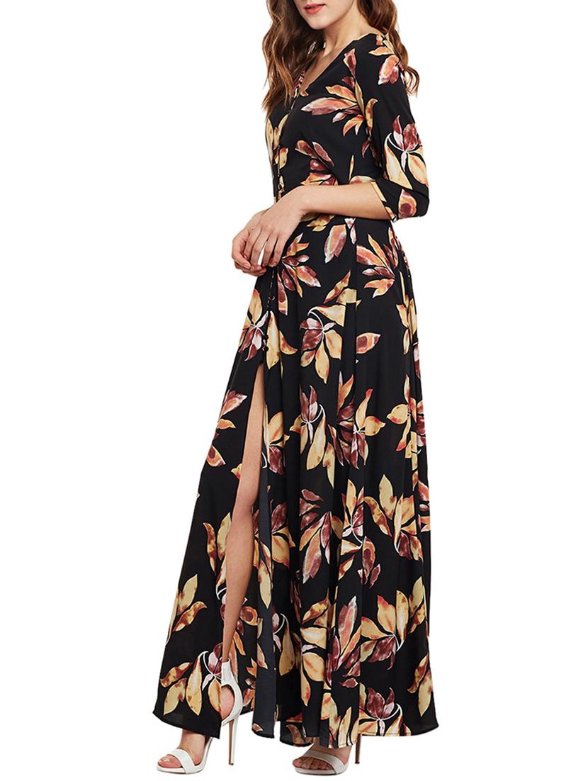 multi colored maxi dress - 14681660 - Zoom Image - 2