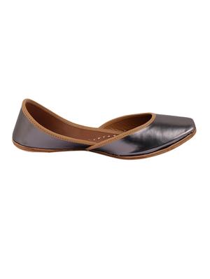 coral haze silver leather jutti - 14697692 - Standard Image - 2