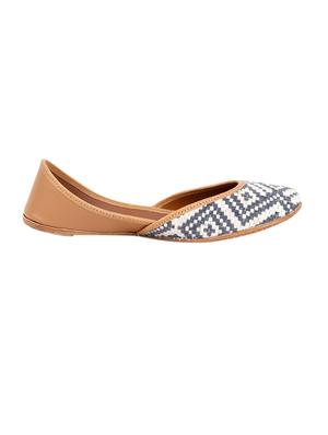 coral haze leather jutti - 14697703 - Standard Image - 2