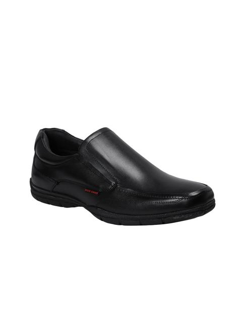 red chief black leather formal slip ons - 14698269 - Standard Image - 1
